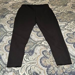 NWOT Banana Republic black size L high rise elastic waist skinny pants/leggings